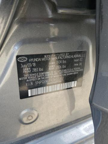 5NPD74LF4JH371817 Hyundai ELANTRA SE