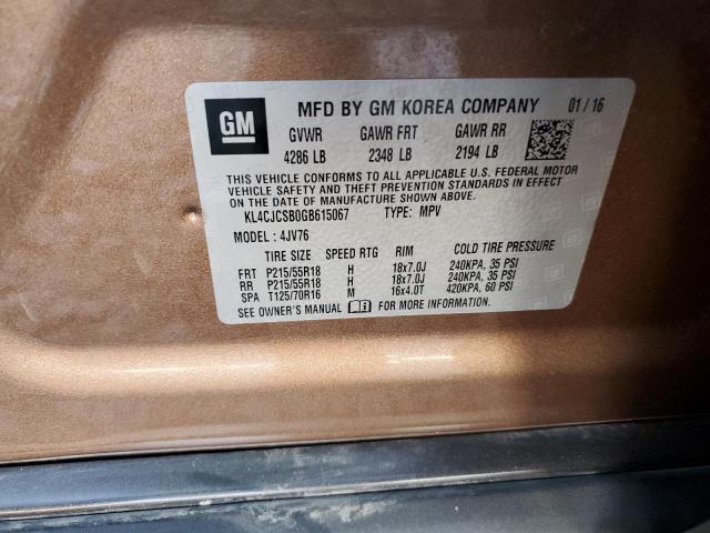 KL4CJCSB0GB615067 Buick luv - vvt, alum gme e85 max