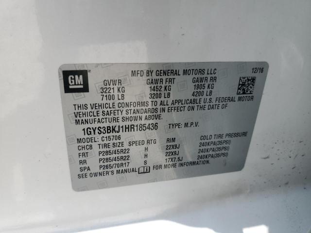 1GYS3BKJ1HR185436 Cadillac ESCALADE L