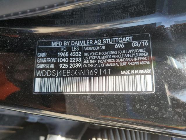 WDDSJ4EB5GN369141 Mercedes-Benz CLA 250