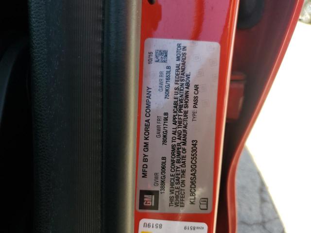 KL8CD6SA3GC553043 Chevrolet lv7 - vvt: variable valve timing, alum, gen 1, var 1