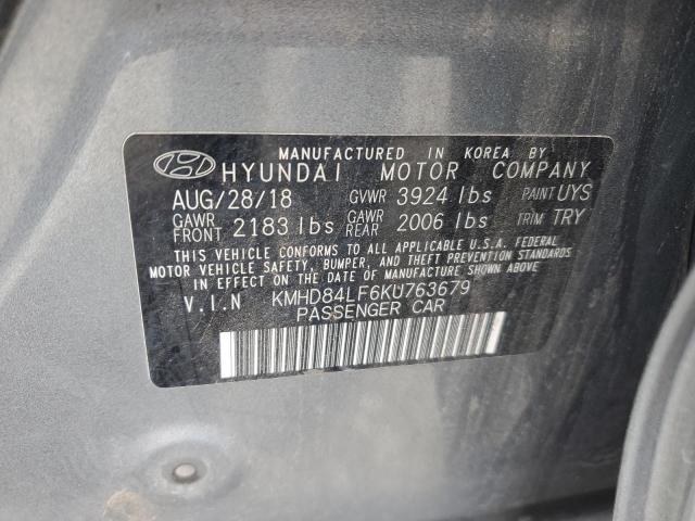 KMHD84LF6KU763679 Hyundai mpi nu