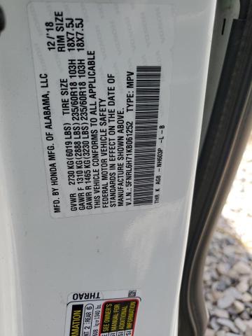 5FNRL6H71KB061252 Honda ODYSSEY EX