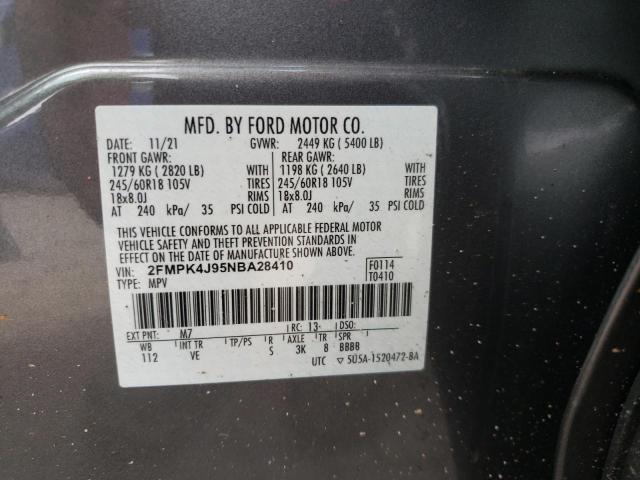 2FMPK4J95NBA28410 Ford EDGE SEL