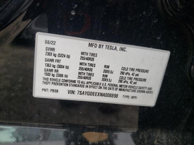 7SAYGDEEXNA008898 Tesla Model Y
