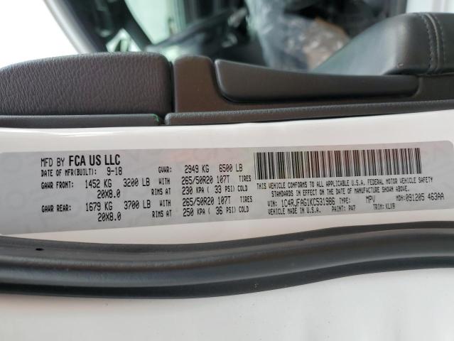 1C4RJFAG1KC531986 Jeep 2019