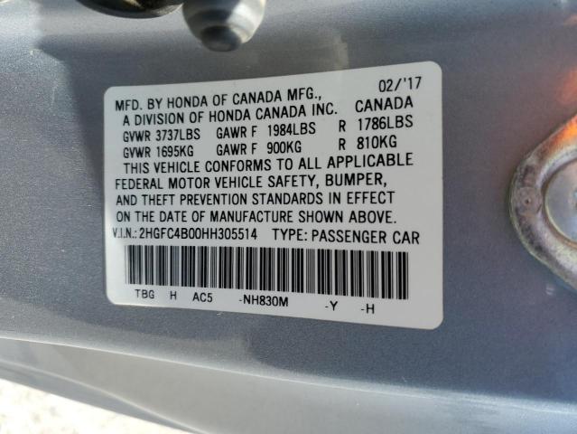 2HGFC4B00HH305514 Honda k20c2