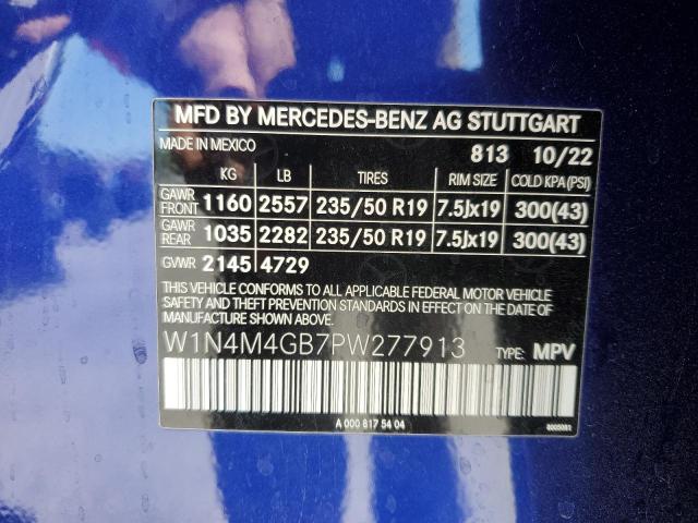 W1N4M4GB7PW277913 Mercedes-Benz m260