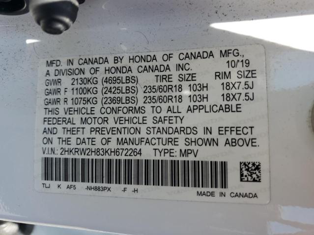 2HKRW2H83KH672264 Honda CR-V EXL