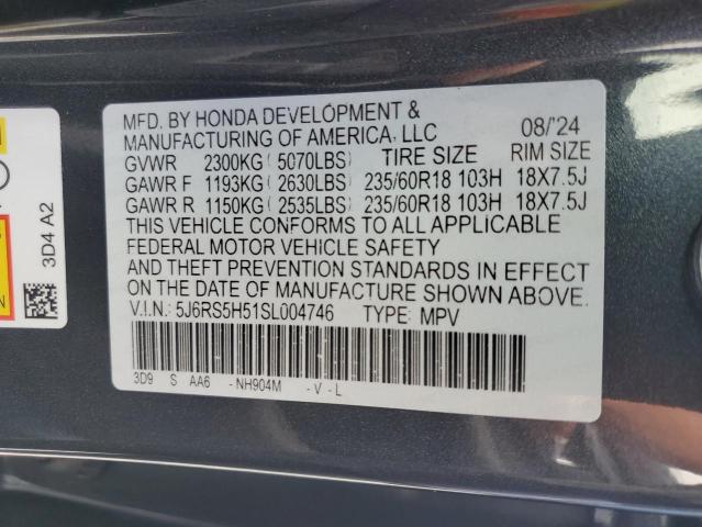 5J6RS5H51SL004746 Honda Cr-v Sport
