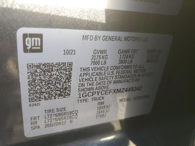 1GCPYCEFXMZ449242 Chevrolet l82