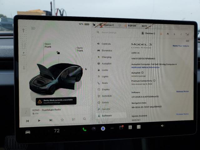 5YJ3E1EA7SF969403 Tesla 2025