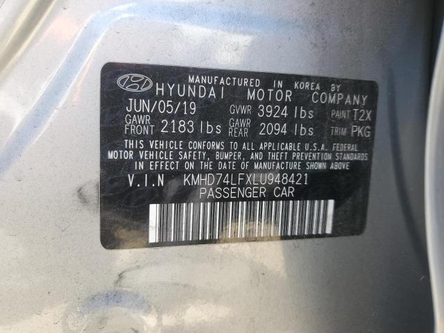 KMHD74LFXLU948421 Hyundai mpi nu