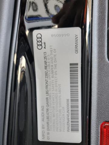 WAUDNAF45JN009698 Audi 2018