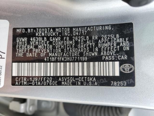 4T1BF1FK3HU771199 Toyota 2ar-fe