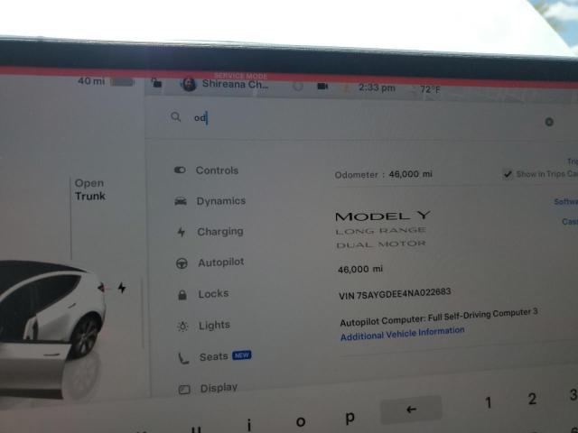 7SAYGDEE4NA022683 Tesla 2022