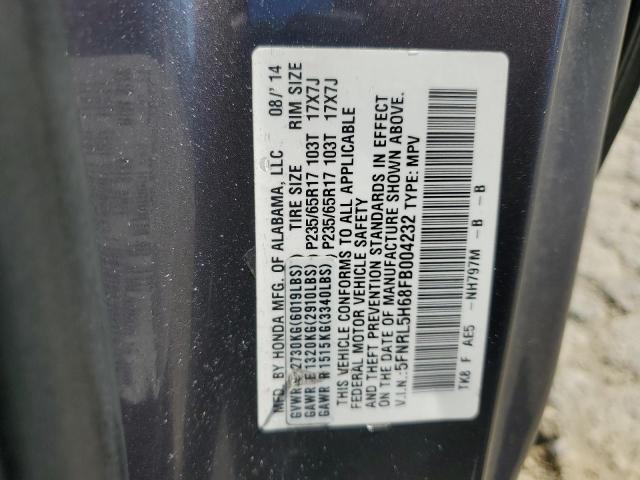 5FNRL5H68FB004232 Honda ODYSSEY EX