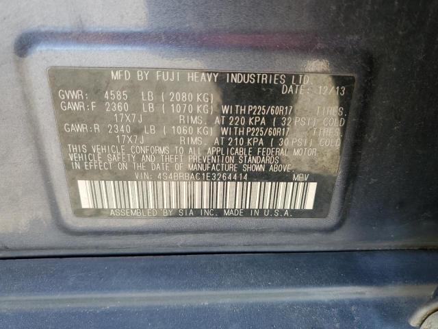 4S4BRBAC1E3264414 Subaru 2.5na u5