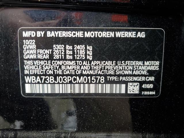 WBA73BJ03PCM01578 BMW 540 XI