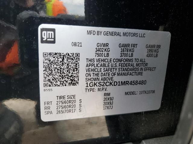 1GKS2CKD1MR458480 GMC Yukon At4