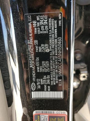 5NMJCCAE5NH150460 Hyundai gdi theta iii
