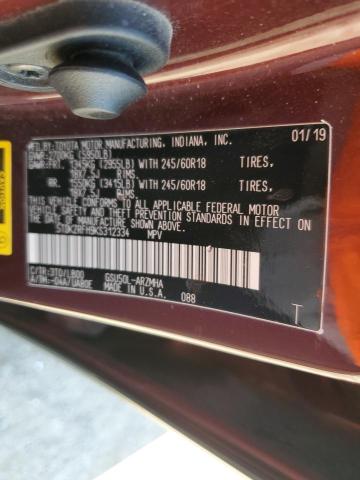 5TDKZRFH9KS312334 Toyota Highlander