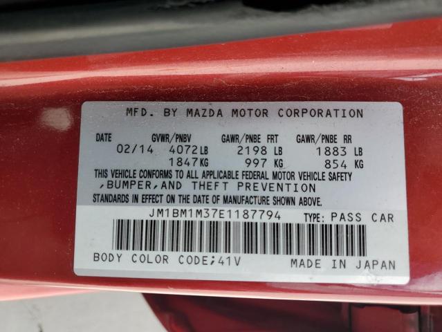 JM1BM1M37E1187794 Mazda 3 GRAND TO
