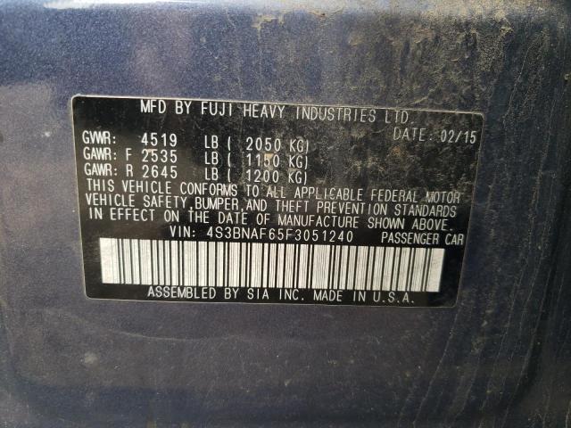 4S3BNAF65F3051240 Subaru LEGACY 2.5