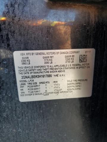 2GNALBEK5H1617886 Chevrolet lea - sidi: spark ignited direct injection, e85 max, alum