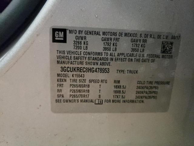 3GCUKREC8HG478953 Chevrolet Silverado