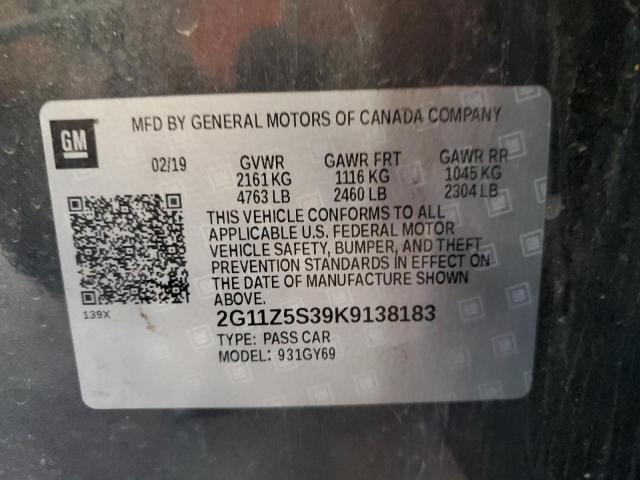 2G11Z5S39K9138183 Chevrolet IMPALA LT