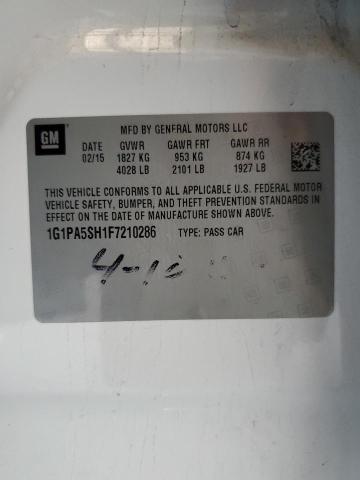 1G1PA5SH1F7210286 Chevrolet luw
