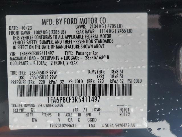 1FA6P8CF3R5411497 Ford tivct