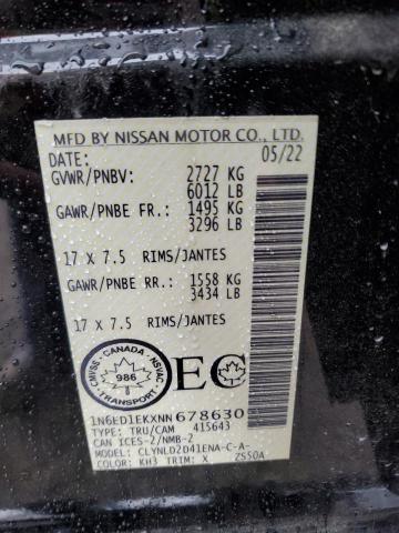1N6ED1EKXNN678630 Nissan Frontier