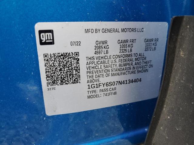 1G1FY6S07N4134404 Chevrolet BOLT EUV L