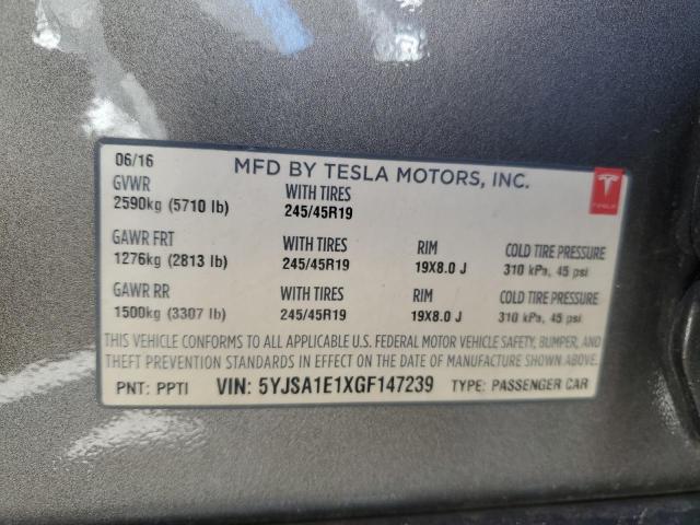 5YJSA1E1XGF147239 Tesla MODEL S