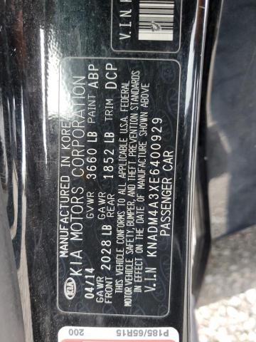 KNADM4A3XE6400929 KIA RIO LX