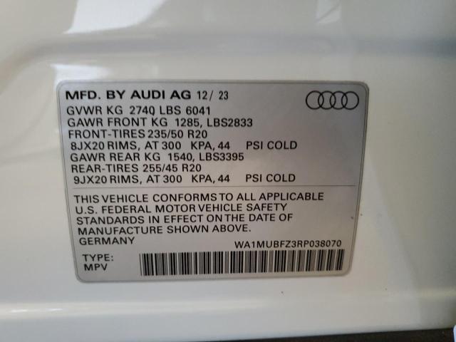 WA1MUBFZ3RP038070 Audi 2024