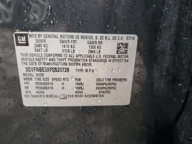 3GYFNBE3XFS520728 Cadillac lfx - sidi, vvt, e85 max, alum