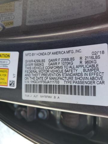 1HGCV1F50JA111703 Honda l15be