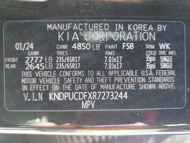 KNDPUCDFXR7273244 KIA gdi theta iii