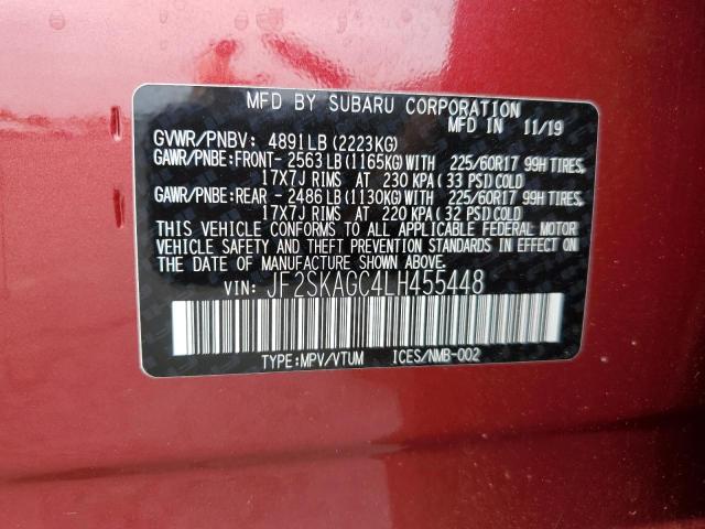 JF2SKAGC4LH455448 Subaru FORESTER P