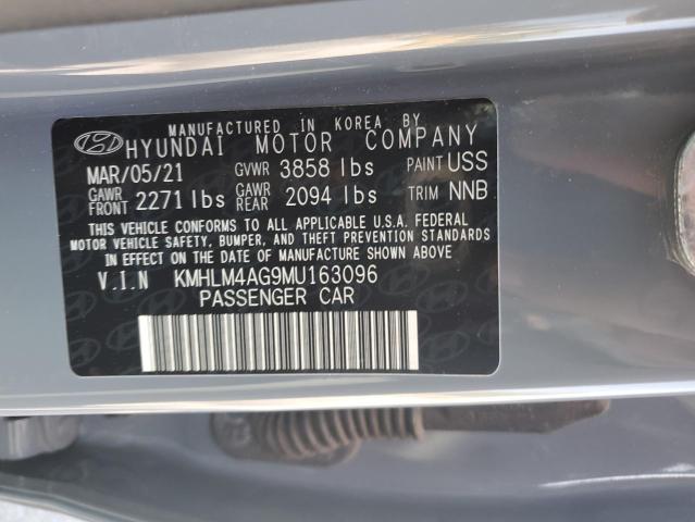 KMHLM4AG9MU163096 Hyundai mpi nu pe