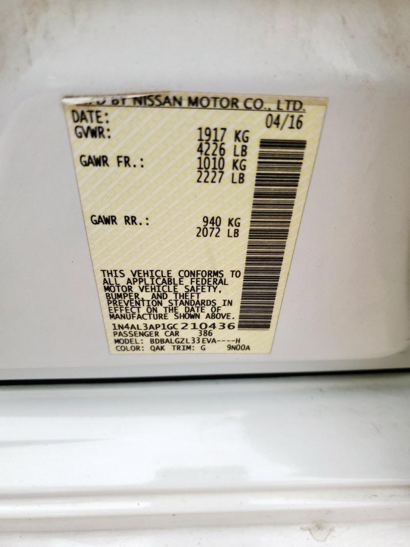 1N4AL3AP1GC210436 Nissan 2016