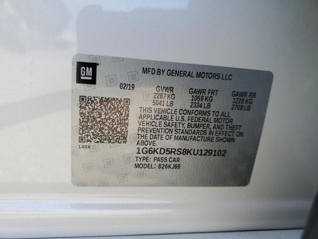 1G6KD5RS8KU129102 Cadillac lgx - di: direct injection, vvt: variable valve timing, alum, gen 2