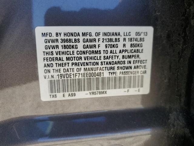 19VDE1F71EE000481 Acura r20a5
