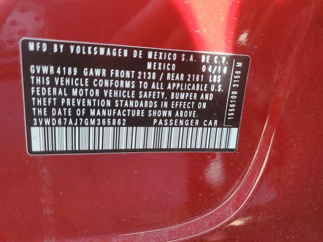 3VWD67AJ7GM365862 Volkswagen Jetta
