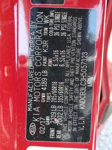KNDCB3LC3H5057323 KIA NIRO FE