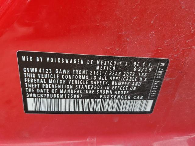 3VWCB7BU8KM175867 Volkswagen 1.4 tsi
