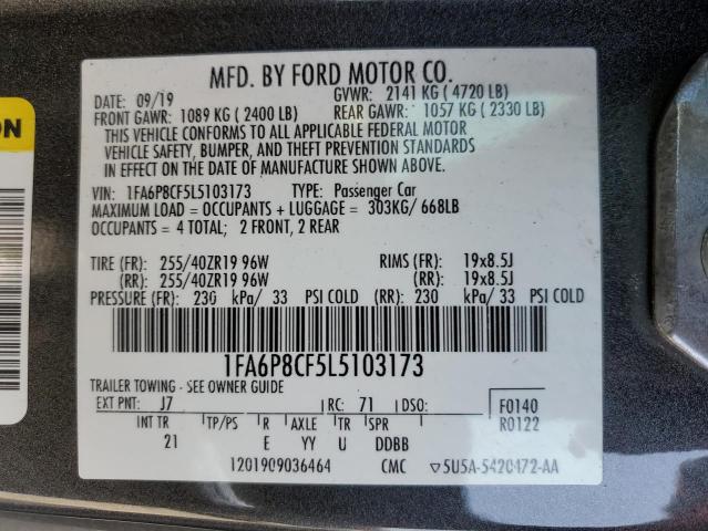 1FA6P8CF5L5103173 Ford tivct